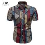 Men's Beach Aloha Hawaiian Shirt Summer Wear Casual Digital Print Button Up