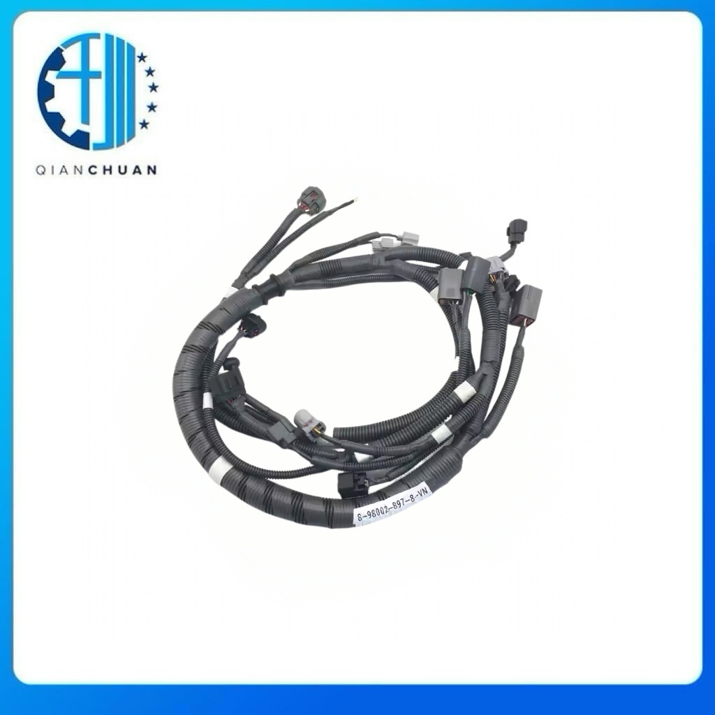 Wiring Harness 8-98002897-8 8-98002897-7 for Isuzu 4HK1 Engine Spare Parts