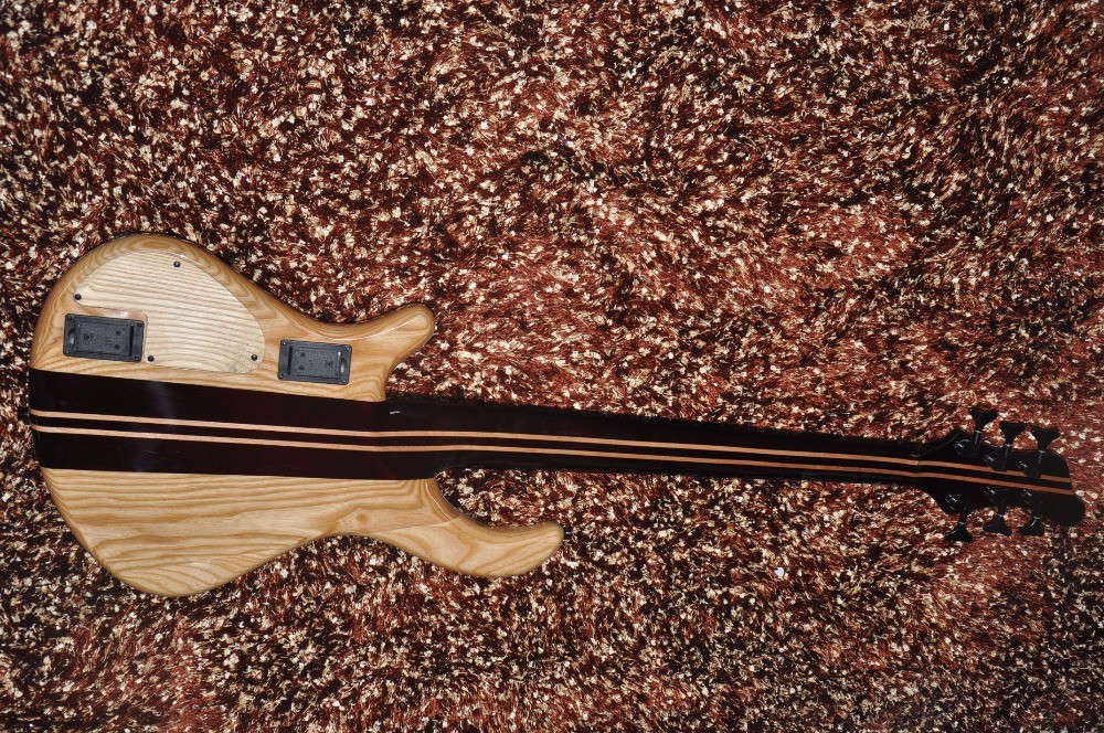 Mayones custom bass guitar 6 string electric bass guitar Neck through body Alder with flamed maple Active pickups