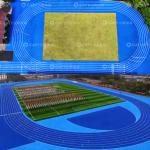 IAAF Approved Athletic Running Track for EPDM Rubber Athletic Flooring with
