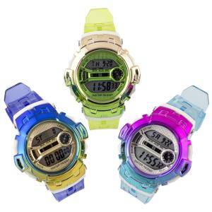 China Unisex Digital Watch Youth Digital Watch Plastic Colored Digital Wrist Watch factory