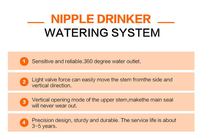 Automatic Chicken Water Nipples, Hen Chick Poultry Drinker Feeder For Poultry Drinking System 1