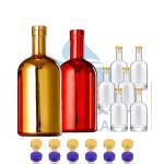 Transparent Colored Glass Wine Bottles 500ml 700ml 750ml Perfect for Liquor