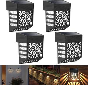 China 0.4W 600mAh Solar Fence LED Lights Decorative 26LM Outdoor factory