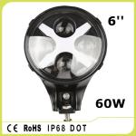 Alluminum Alloy 60W IP68 Round Style Amber / White / Green Jeep Wrangler
