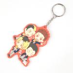 OEM Customized 3D PVC Rubber Keychain Keyrings With 2-Side Logo For Marketing