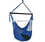 Heavy Duty Caribbean Hammock Chair , Tree Dark Blue Hanging Hammock Chair For