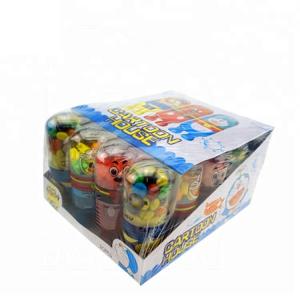 China 3 In 1 Cartoon Toy Sweet Dispenser Multicolor Assorted Fruit Flavor Halal factory