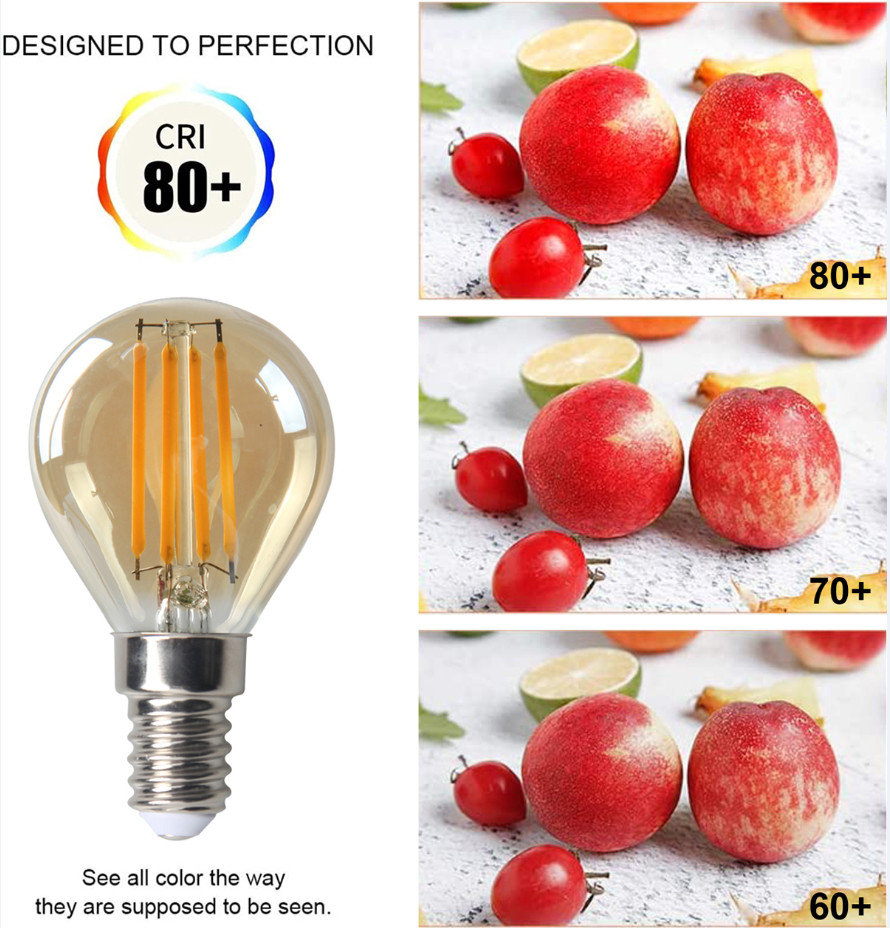 G45 Globe Edison LED Filament Light Bulb E14 Led Bulb String Lights 2W 4W filament lamp