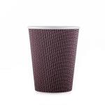 Ripple Disposable Cups For Hot Drinks , Eco Friendly Disposable Coffee Cups 12oz