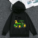 Children'S Sports Cartoon Car Boy Cotton Hoodie Worsted