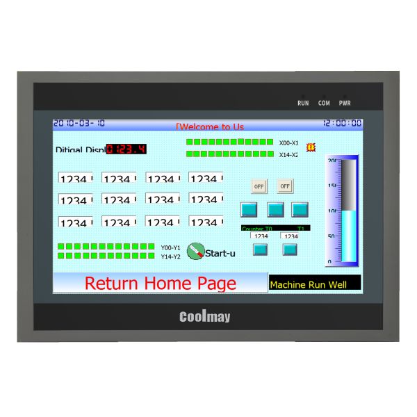 China QM3G-100FH-24MR-485P 10 Inch HMI PLC All In One 30DI 30DO Modbus RTU Protocol Programmable Logic Controller on sale China QM3G-100FH-24MR-485P 10 Inch HMI PLC All In One 30DI 30DO Modbus RTU Protocol Programmable Logic Controller on sale
