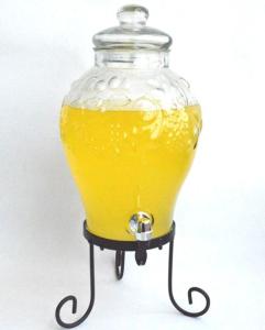 China glass juice / beverage dispensers factory