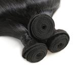 Strong Weft Straight Virgin Hair Weave / Brazilian Straight Human Hair Weave