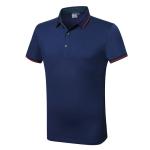 Silk Cotton Custom Embroidered Polo Shirts Athletic Stretch Moisture Wicking