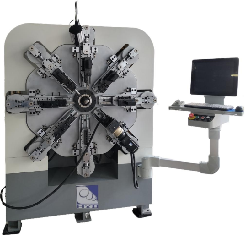 HYD 2.0-6.0mm CNC Automatic Camless Spring Maker Coiling Forming Machine with Motor Core Component for Metal & Metallurgy