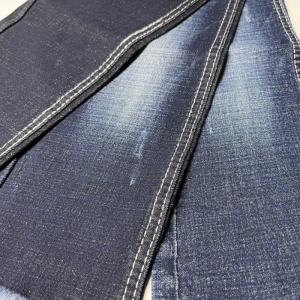 China Blue Slub Denim Twill Weave Fabric Material 10.8 Oz factory