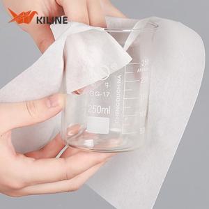 China 73gsm Polyester Viscose Sensitive Surface Wiping Towels For Ultra Soft Polishing factory