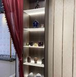 Modern Black 3500K Warm White Glass Shelf LED Cabinet Light With 80 CRI