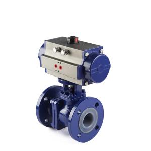 China Standard Pneumatic WCB Carbon Steel dn50 pn16 Flanged Ball Valve for Customized Support factory