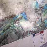 Wall Decroration Tempered Acid Etched Glass UV Printing Mirror Art