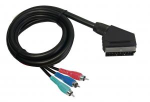 China scart to 3RCA component cable RGB cable factory