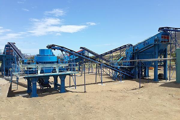5X Centrifugal Crusher Stone Sand Making Machine Three Kinds Of Crushing