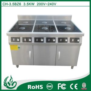China 6 Burner Electric Range Cookers Restaurant Equipment CE Approval factory