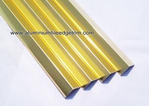 China Plated Glossy Gold Decorative Aluminum V - Shaped Brace / Angular Splint V15mm / YF15 factory