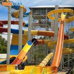 Fiberglass Amusement Park Water Slide Playground For Young And Adults