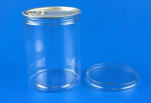China Eco Friendly PET Plastic Jars Transparent Body EOE / POE Sealing Type factory