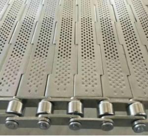 China SUS304 Stainless Steel Metal Perforated Chain Plate Conveyor Belt factory