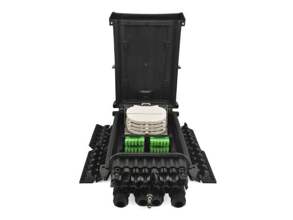 IP68 Outdoor Pole Mount Fiber Optical Distribution Box 16ports for Drop Cable