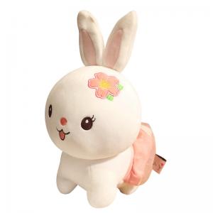 China 25cm Lovely Sitting Rabbit Plush Doll Toys OEM factory