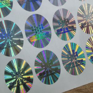 Customized Offset Printing Holographic Security Stickers Glossy/Matt Finish