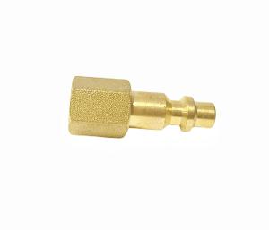 China 1/4&quot; FNPT Highflowpro Brass Pipe Fitting Brass Air Plug Fitting V Style factory
