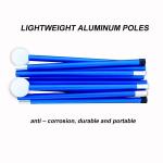Outdoor 2 Steel Poles Lycra Camping Sun Shelter