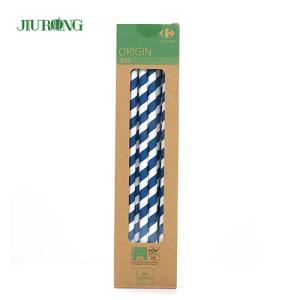 China Food paper biodegradable straws Packaging Stripes Eco Friendly OEM ODM factory