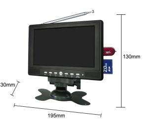 China Remote Control 7Inch Wireless Car Monitor / 8202 KD Headrest Car Monitor factory
