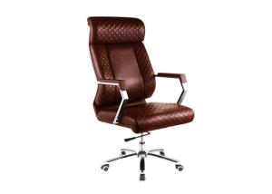 China Brown PU Handrails 77cm Architect Desk Chair factory