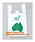 Custom Print Hdpe Plastic T Shirt Bags with Gusset, hdpe bags, ldpe bags, pp