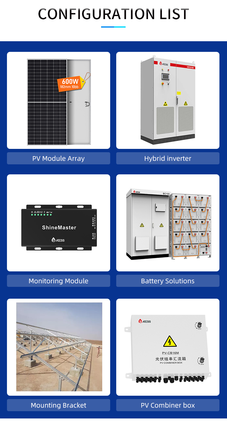 Commercial Hybrid Energy Storage System 150KW 3 Phase Inverter