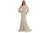 Customize Women Vintage Style Prom Dresses , Chiffon Vintage Long Evening