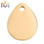 No Fading SS304 Drop Charms 11x14MM For DIY Bracelet