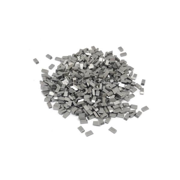 Yg6 Yg8 TCT Cemented Tungsten Carbide Saw Tips Teeth For Tipped Hole Band Saw