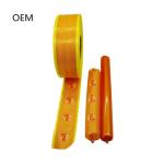Sausage Casings Yellow Colour Printed Artificial Sausage Skin For Steam Cooked