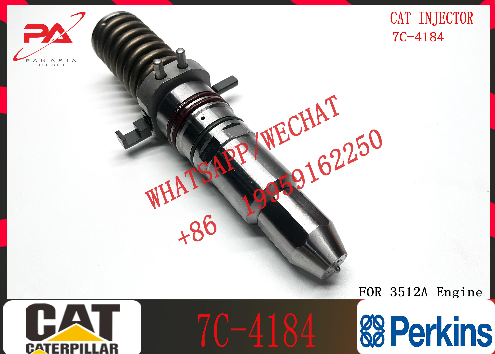 Common rail injector fuel injecto 9Y3773 7C4148 6L4357 6L4355 6I-3075 7C-9578 for 3512A Excavator