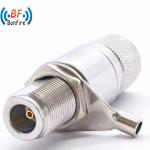 Indoor/Outdoor 3GHz Male Jack N Plug Female Bulkhead to RP-SMA Male Surge