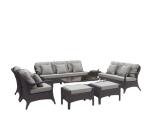 Waterproof Fabric Cushion Modern Design Aluminum Rattan Garden Sofa Set for