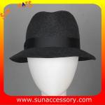 T8981177 Sun Accessory customized fashion winner 100% wool felt fedora hats,
